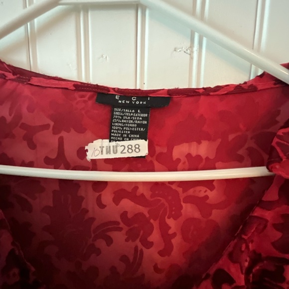 ECI New York Silk Blend Blouse (L) - Picture 2 of 3